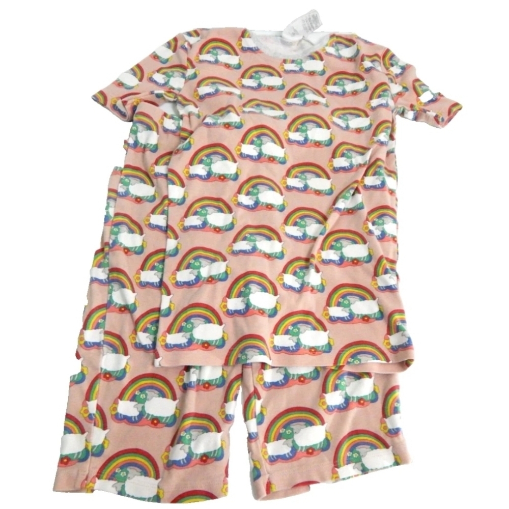 Mini Boden Girls Sheep Rainbow Pajamas